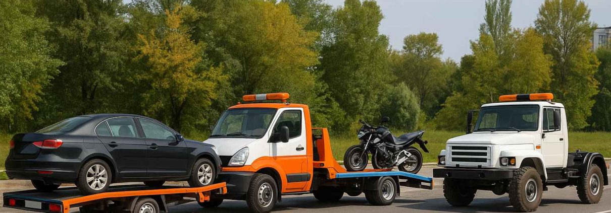 Tipos de grúas de auxilio en carretera
