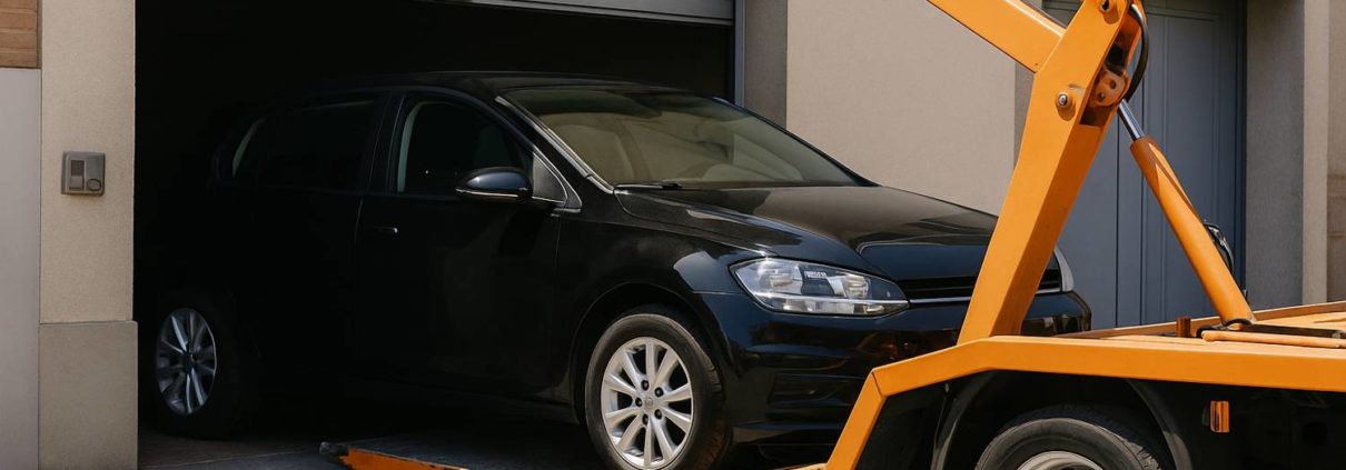 Grua para sacar coche garaje