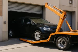Grua para sacar coche garaje